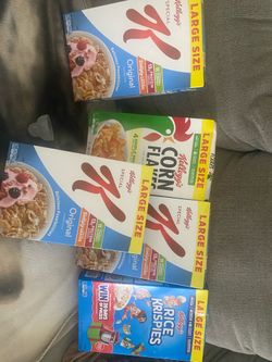 I have 5 Brand new cereal boxes 340g