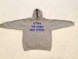 Etna The Rams High School Hoodie Sweatshirt Men’s XL
