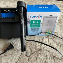 Top Fin 5-10 Gallon fish tank Filter With Heater And 2 Boxes of cartridge
