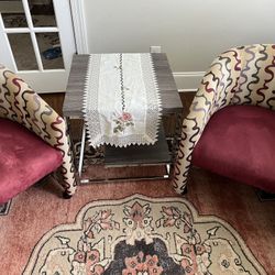 Beatiful and elegant European Furniture accent chairs with wheels