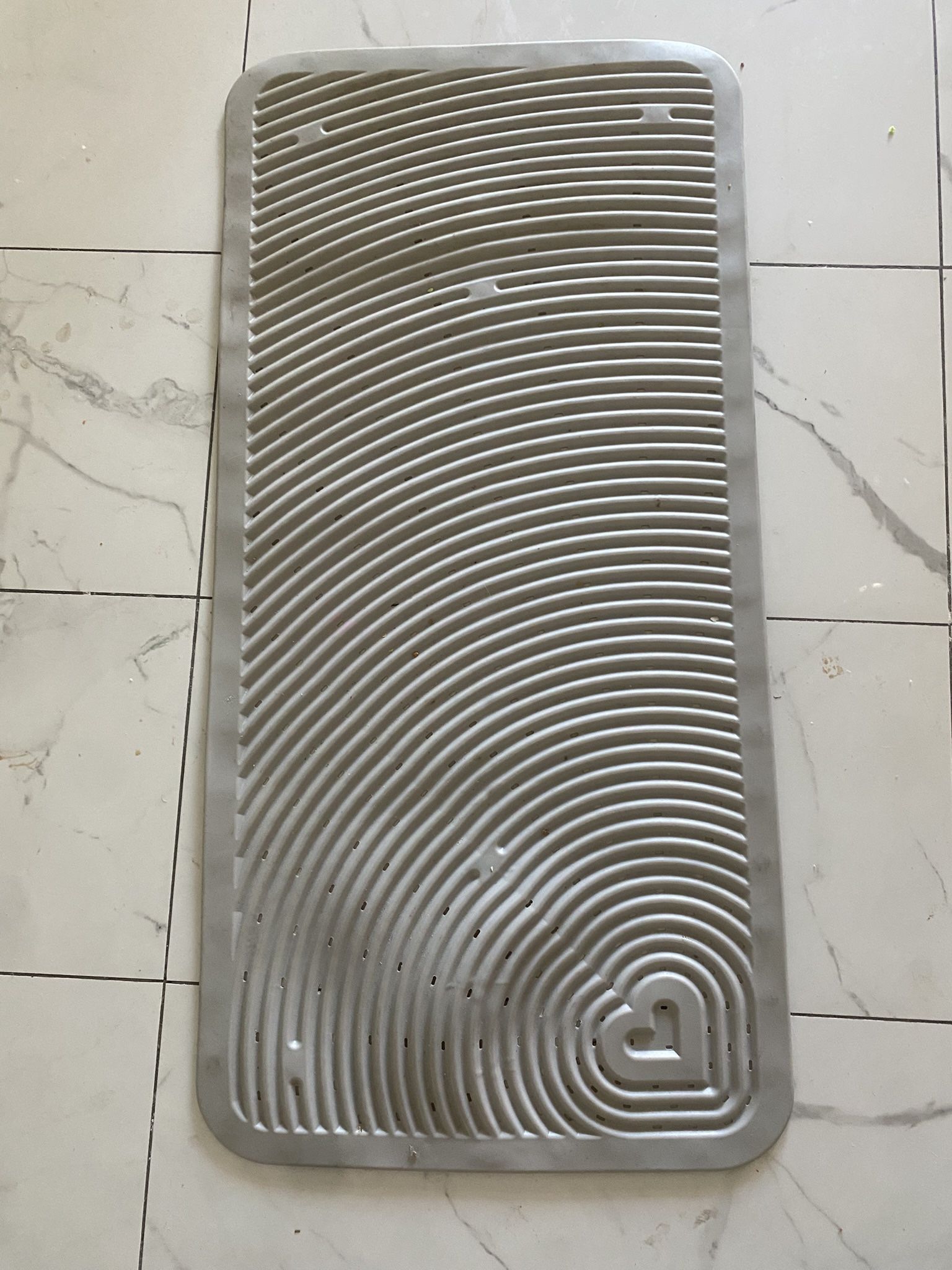 Non Slip Shower Mats for inside Shower 18 X 36 Inch, TPE Bathtub Mat Non-Slip