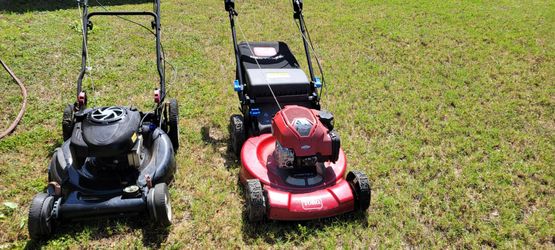 2 x Lawnmowers, neither start