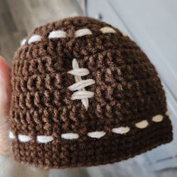 Baby Crochet Football Hat 
