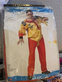 Men Restraint Zombie" adult Halloween costume