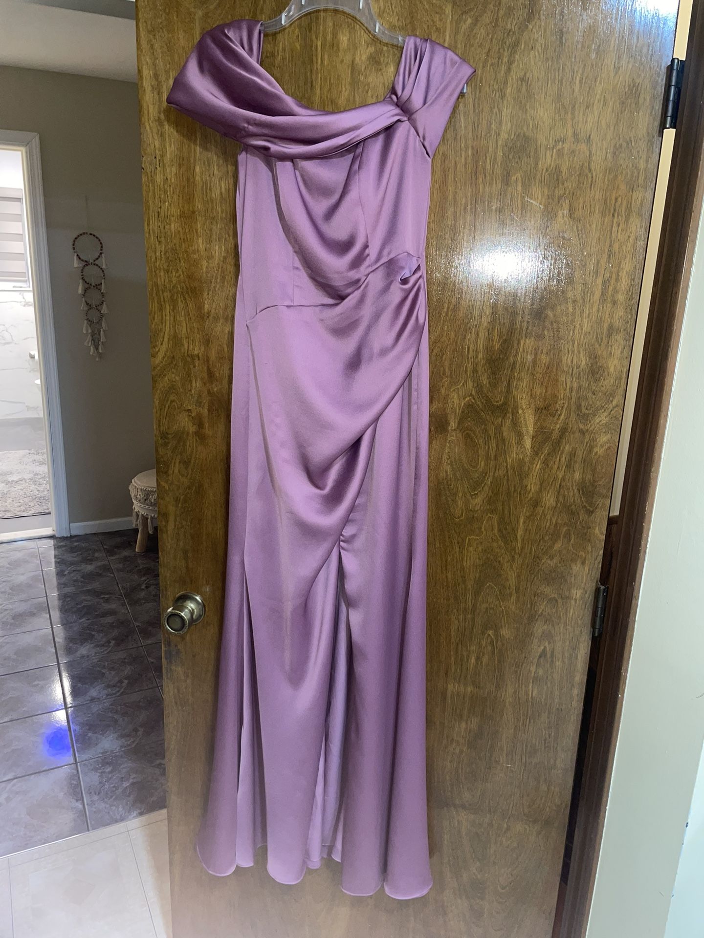 Purple Silk Dress 