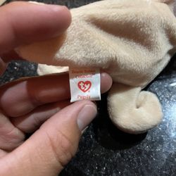 Log of 6 beanie babies for sell with Pugsly PVC pellets rare with 4th gen Ty tag $60