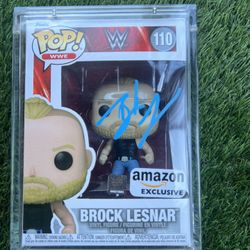 Brock Lesnar Autograph Funko Pop