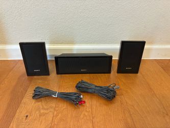Sony Front and Center Satellite Speakers - Set of 3 with Wires