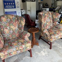 Chippendale Wing Chairs