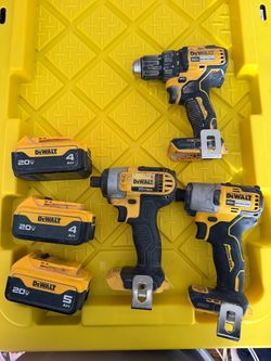 Dewalt drills and batteries