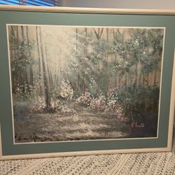 Large Peaceful Canvas Framed Oil-Free