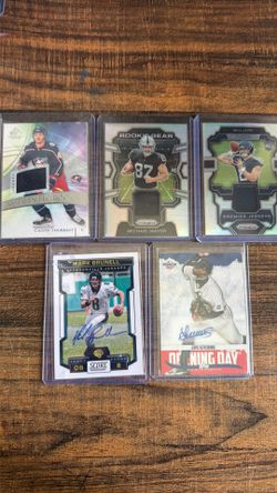 Jersey and auto cards