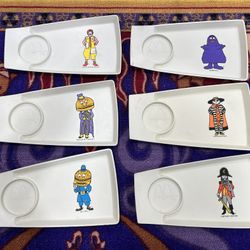 Mc Donalds Vintage Happy Meal Tray  1970’s Complete Set