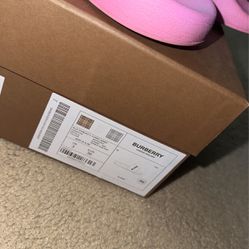 Burberry Slides (box And Dust Bag Included) 