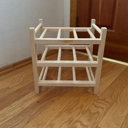 wine bottle rack for 9, solid wood
