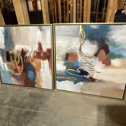 Crestview Collection Vivid I & II Modern Abstract - New