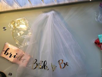 Bride To Be Headband Vail And Sash
