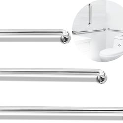 Yaocom 3 Pcs Commercial Grab Bar Bundle for Commercial and Residential Restrooms Stainless Steel Replacement Shower Handle Bundle Shower Safety Bars f