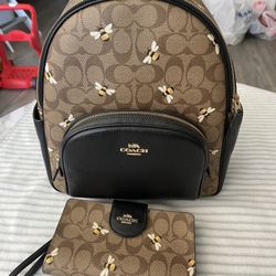 Coach Backpack And Wallet 