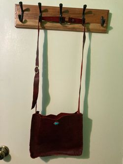 Handmade Burgundy Leather Tote