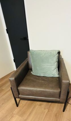 Faux leather chair