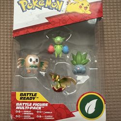 Pokemon Battle Figure Multi-Pack Rowlet Roselia Oddish Flapple