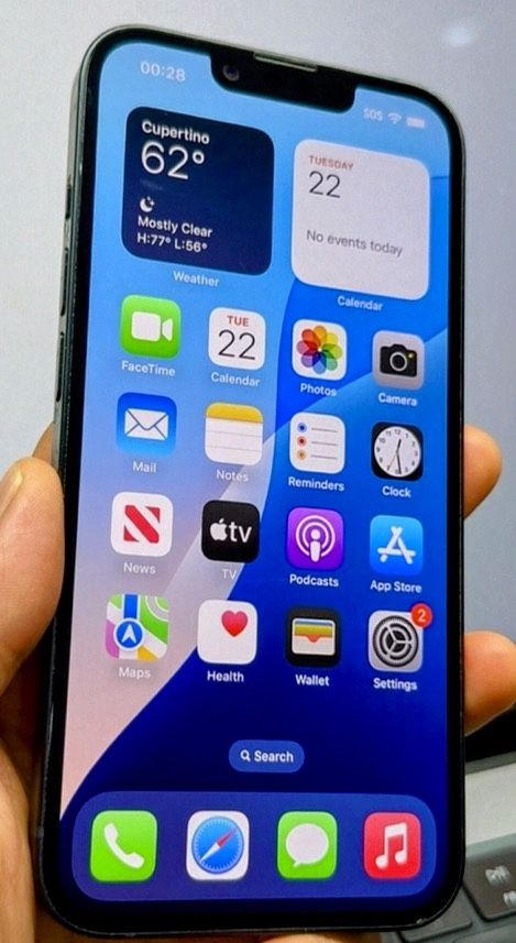 IPhone 14 Midnight Blue Like New T- Mobile Dual E-sims
