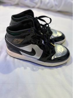 Nike Air Jordan Sneakers – Kids Size 4.5Y – Black & Silver