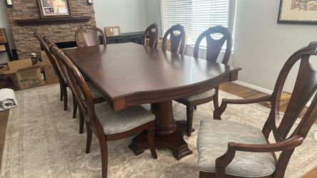 Dining table and hutch