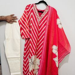 3pc Dola Sill Handwork Dress