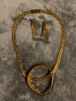 Necklace, Bracelet and Earrings