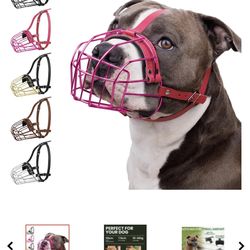 BRONZEDOG   Lg. Dog Muzzle pit bull or large dog