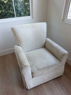 White rocker chair