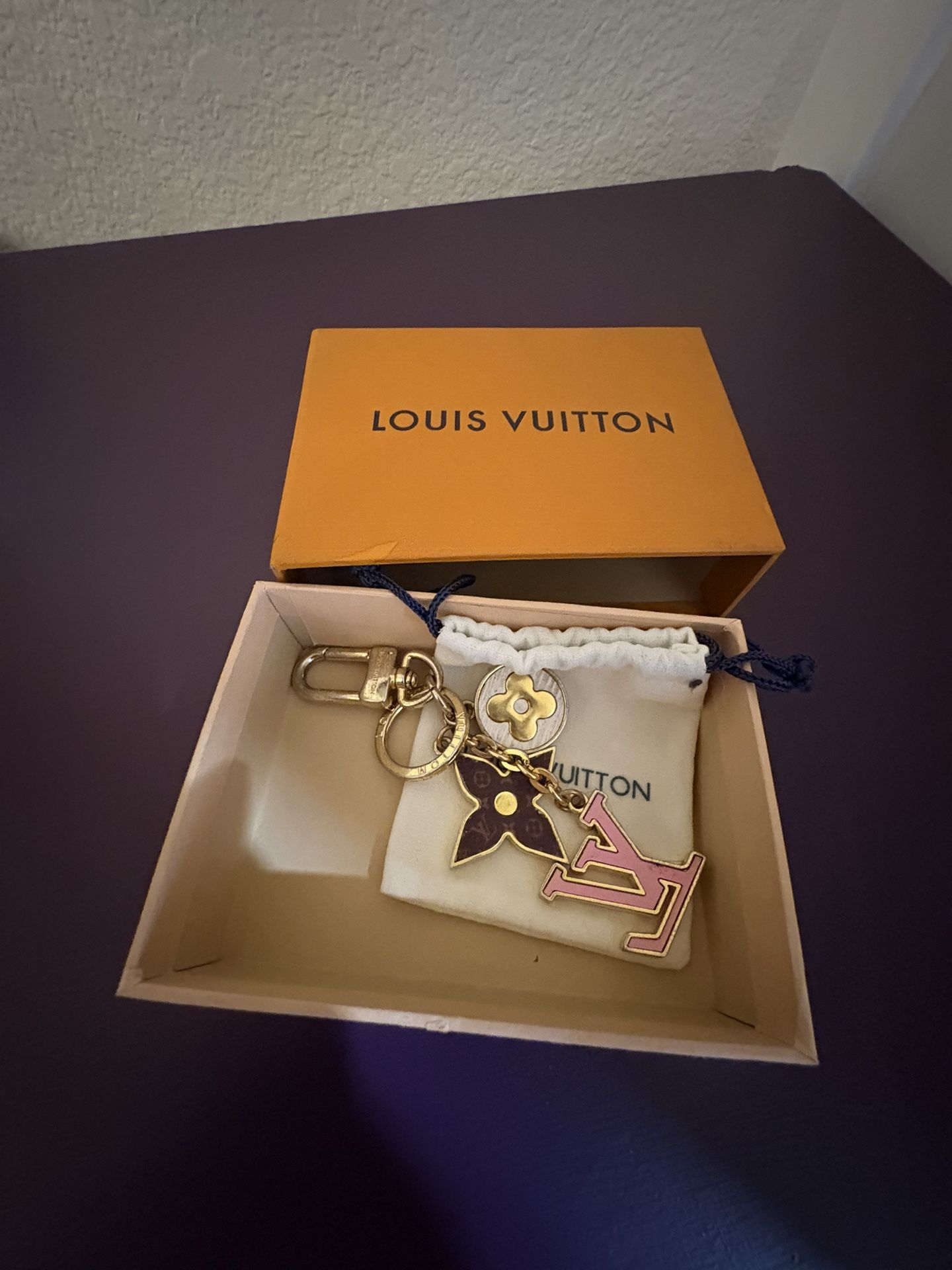 Authentic Louis Vuitton Keychain – Multicolor Charms