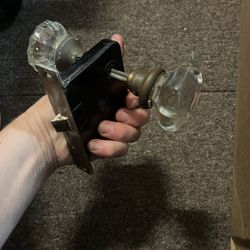 Old Old Glass Door Knobs Complete Set