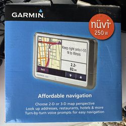 NEW! Garmin Nuvi 250W 4.3” Affordable Navigation GPS