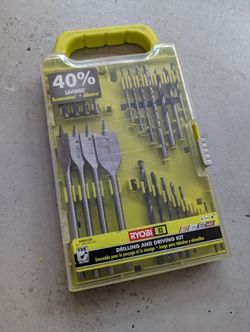 Ryobi Drill And Spade Bit Set