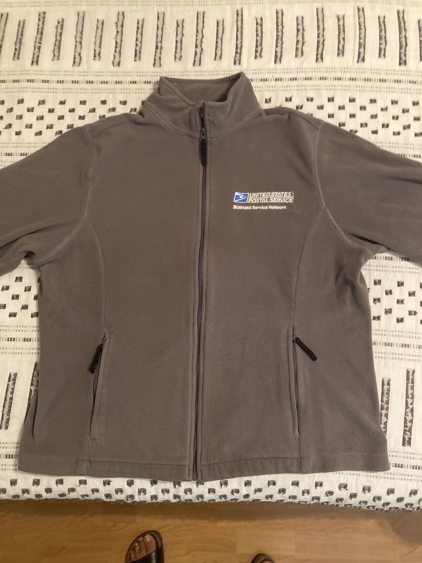 USPS Women’s Micro Fleece Jacket- Gray (Medium)