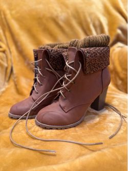 Brown booties