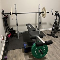 Weight bench, W/ 10 Lbs, 25Lb Weights