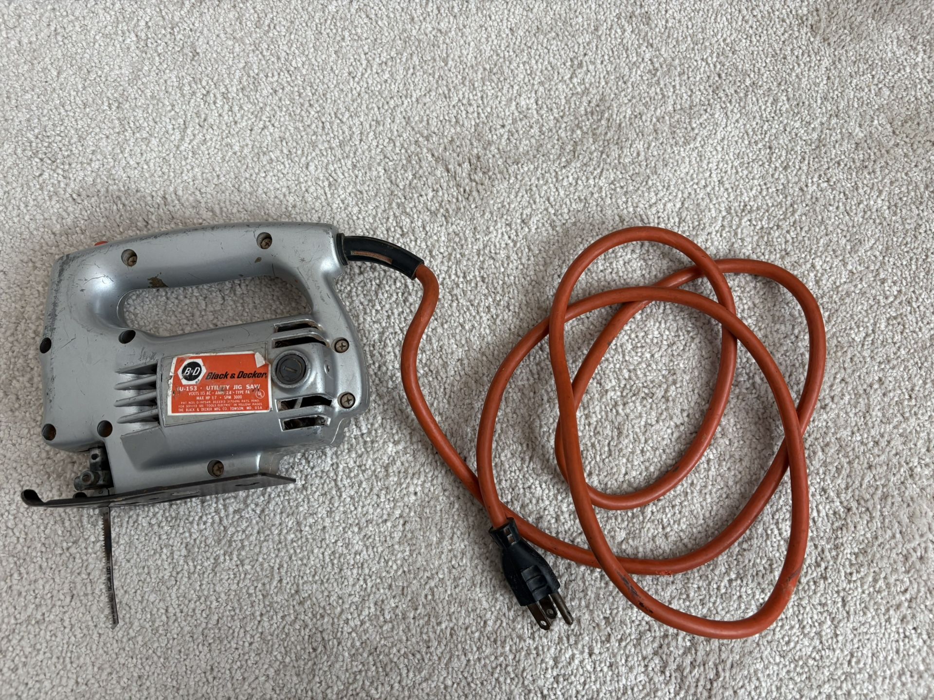 Jig Saw Black Decker U-153 115V 2.4 