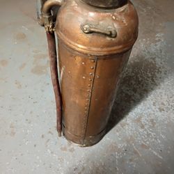 Vintage Copper Fire Extinguisher