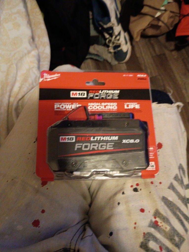 Milwaukee M18 Battery 8.0ah $100