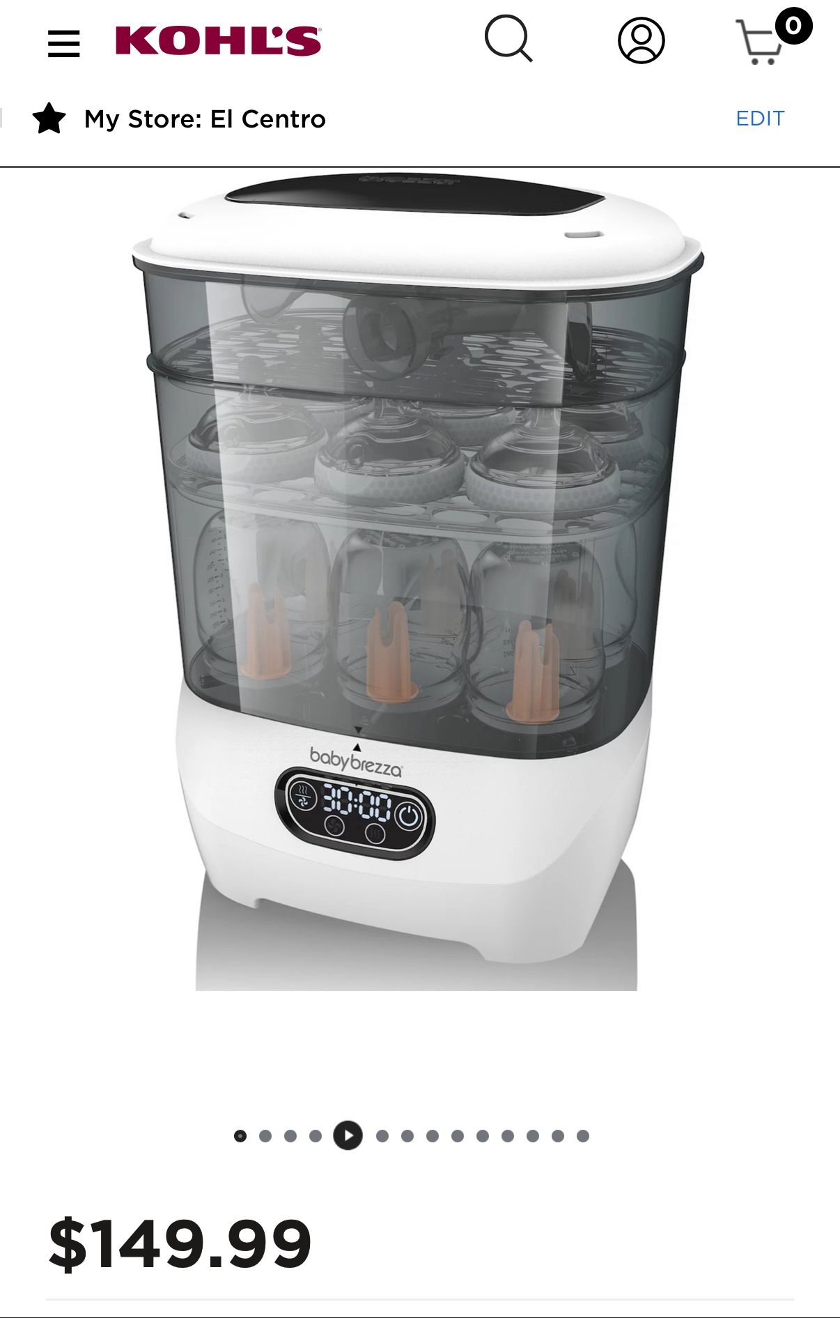 Baby Brezza Advanced One-Step Baby Bottle Sterilizing