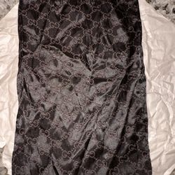 Gucci black satin