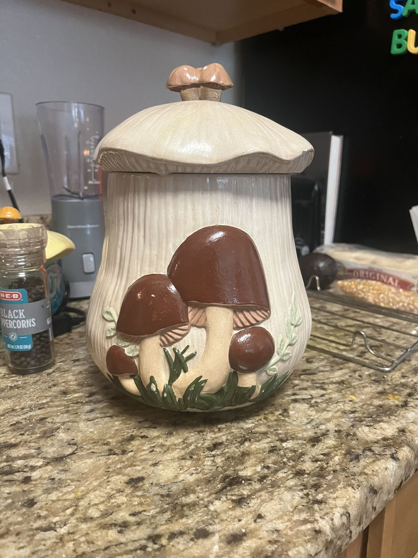 Ceramic Mushroom Jars