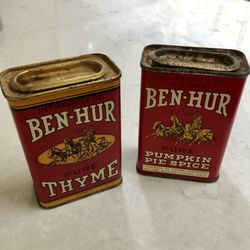 Antique Spice Containers 1930s -40s