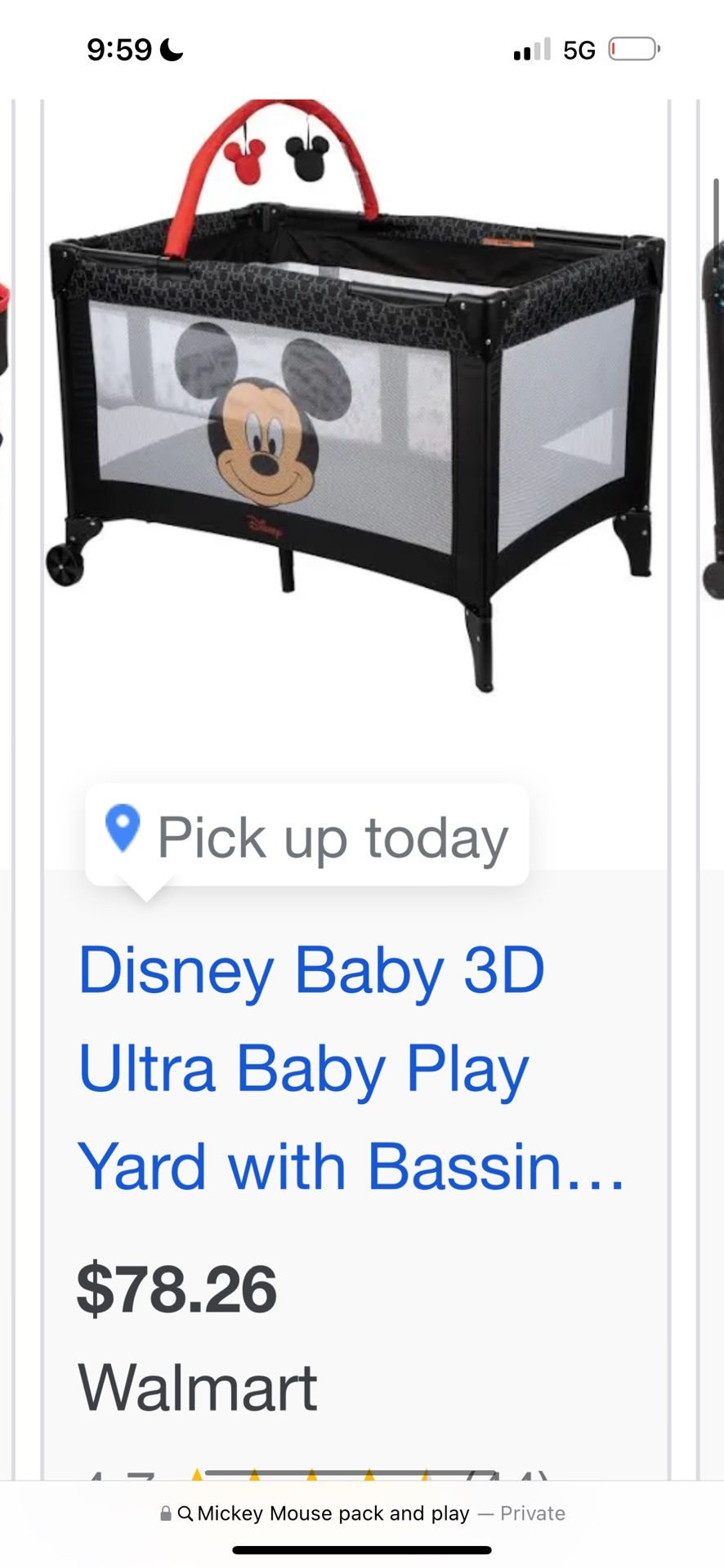Disney Walmart Baby Furniture Pack And Play Disney Mickey Mouse