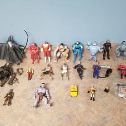 Vintage Toy Lot including Gargoyles Jordan Space Jam Power Rangers ++