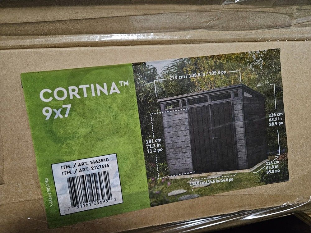 KETER CORTINA  9X7 RESIN SHED